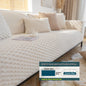 Plush Nordic Sofa Slipcover | non slip couch cover for dogs