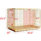 24-42" Collapsible Copper Gold Dog Crate GLD24/30/36/42