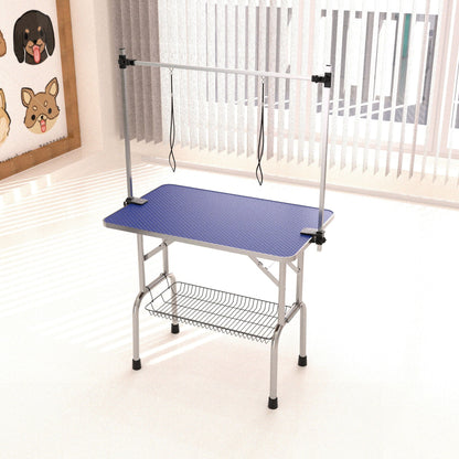 Large Grooming Table For Pet Dog And Cat With Adjustable Arm And Clamps Large Heavy Duty Animal Grooming Table