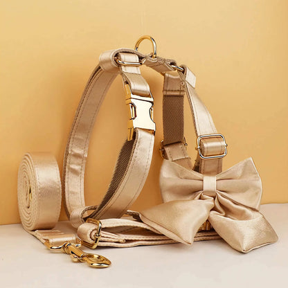 Gold Satin Wedding Set