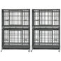 37" Stackable Heavy Duty Dog Crate 371D07