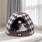 2-in-1 Plush Cat Cave Bed & Tent – 19-Inch