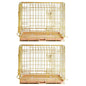 24-42" Collapsible Copper Gold Dog Crate GLD24/30/36/42