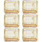 24-42" Collapsible Copper Gold Dog Crate GLD24/30/36/42