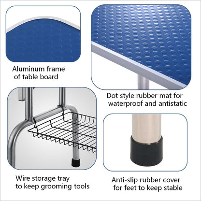 Large Grooming Table For Pet Dog And Cat With Adjustable Arm And Clamps Large Heavy Duty Animal Grooming Table