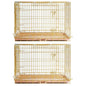 24-42" Collapsible Copper Gold Dog Crate GLD24/30/36/42