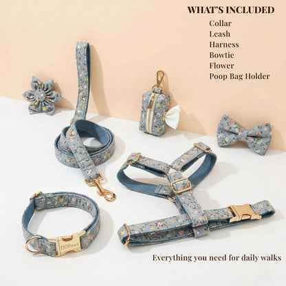 Dusty Blue Floral Set