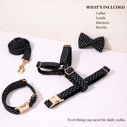 Black Polka Dot Print Set