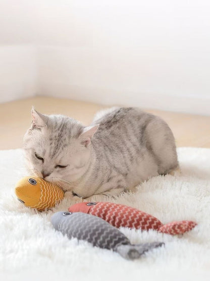 Interactive Fish Shape Pet Plush Toys