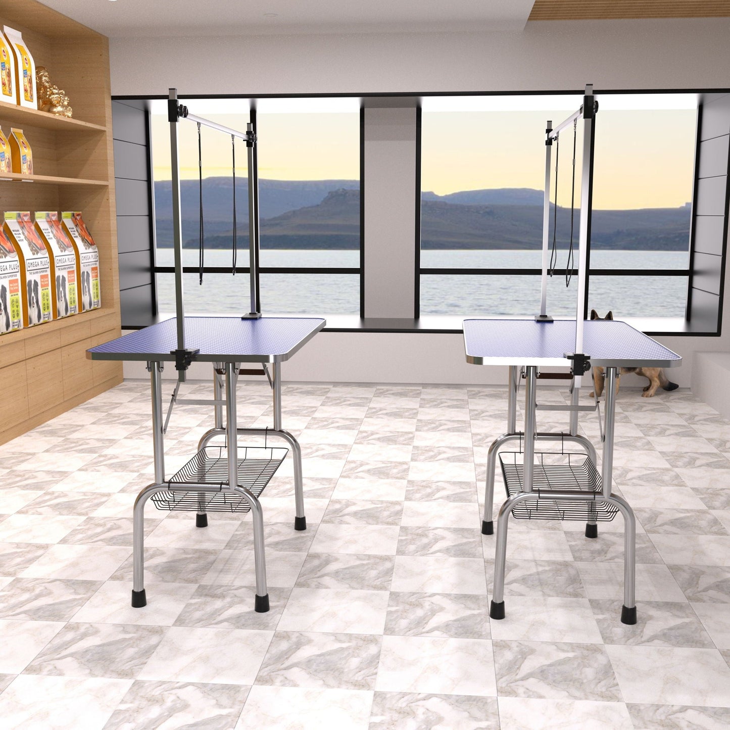 Large Grooming Table For Pet Dog And Cat With Adjustable Arm And Clamps Large Heavy Duty Animal Grooming Table