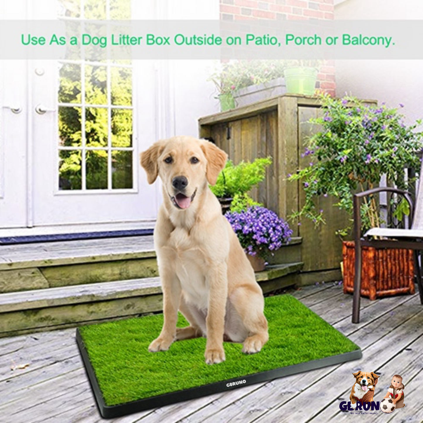 Dog Potty Training Artificial Grass Pad Pet Cat Toilet Trainer Mat Puppy Loo Tray Turf For Small Medium Dogs Indoor Outdoor Use