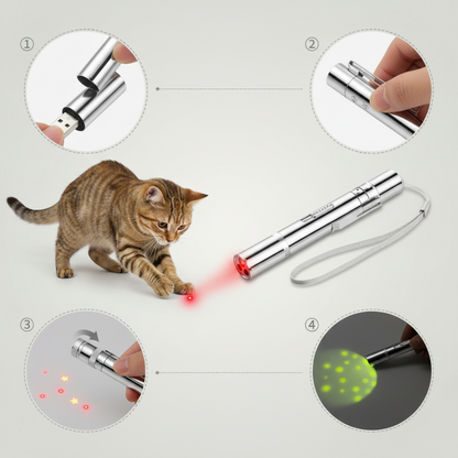 3-in-1 Laser Pet Toy & UV Flashlight Pen