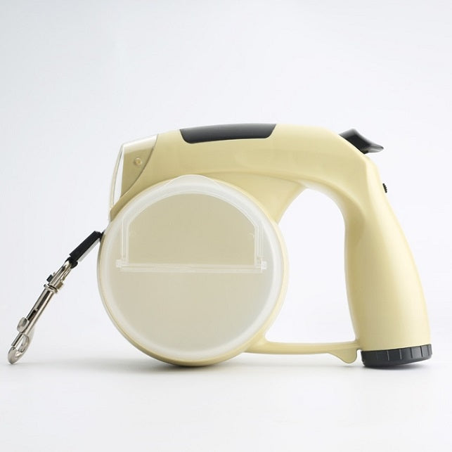 5 In 1 Multifunctional Dog Waterproof Automatic Led Retractable Leash with Poop Bag