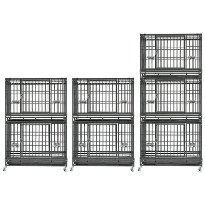 37" Stackable Heavy Duty Dog Crate 371D07
