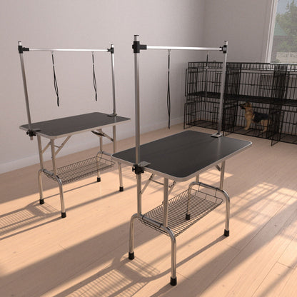 Large Grooming Table For Pet Dog And Cat With Adjustable Arm And Clamps Large Heavy Duty Animal Grooming Table