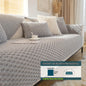 Plush Nordic Sofa Slipcover | non slip couch cover for dogs