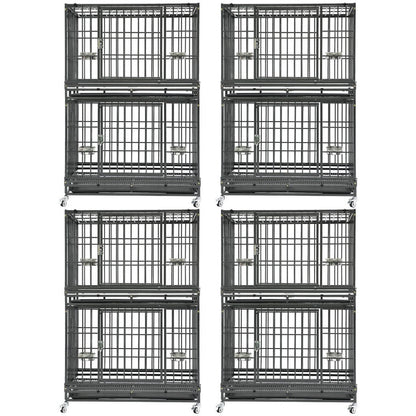 37" Stackable Heavy Duty Dog Crate 371D07