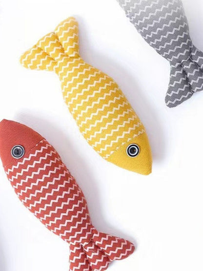 Interactive Fish Shape Pet Plush Toys