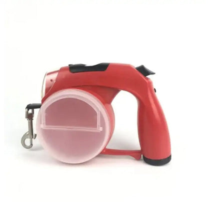 5 In 1 Multifunctional Dog Waterproof Automatic Led Retractable Leash with Poop Bag