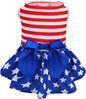 Dog Dress Cute Small Dog Outfit Cotton Puppy Clothes Breathable All Colors