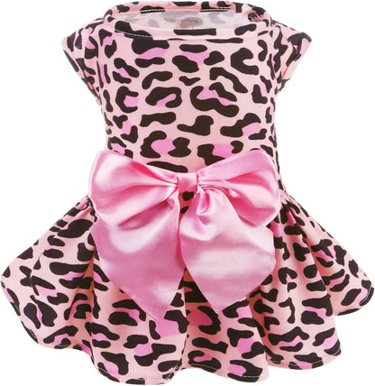 Dog Dress Cute Small Dog Outfit Cotton Puppy Clothes Breathable All Colors