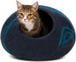Eco-Friendly Cat Cave Bed – Handmade 100% Merino Wool Felt Hideout for Cats & Kittens