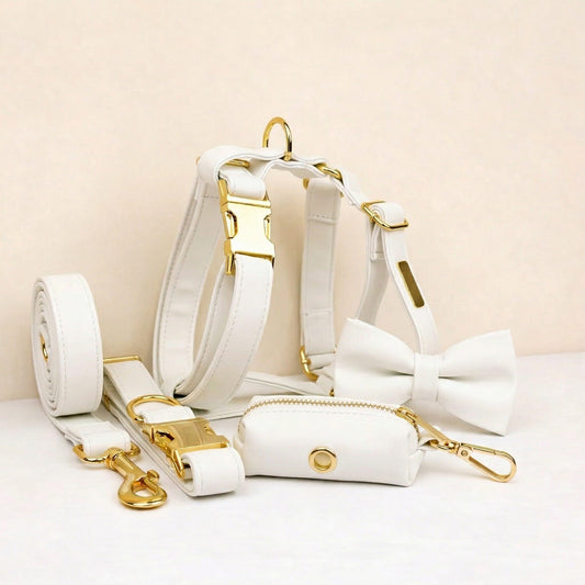 White Leather Set