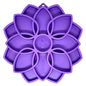 Mandala eTray Shallow Slow Feeder Dog Bowl for Enrichment | USA Made