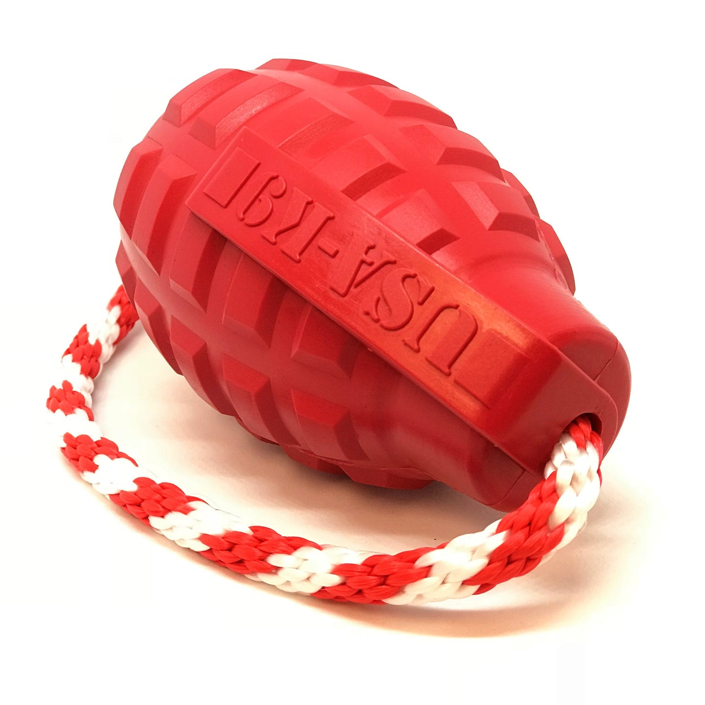 USA-K9 Grenade Rubber Dog Chew Toy | K9 Handler Reward Toy | USA Made