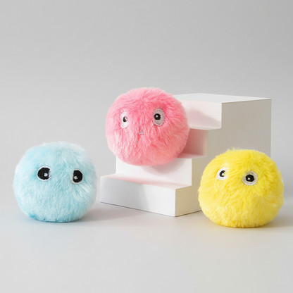Plush Squeaker Balls (Pack of 3)