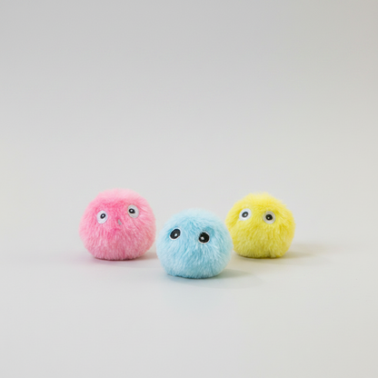 Plush Squeaker Balls (Pack of 3)
