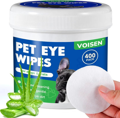 Pet Glove Wipes for Dogs, Cats & Small Animals, Unscented Grooming Wipes 24ct