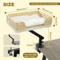 Cat Desk Bed, 360° Rotatable Cat Bed Stand for Indoor Cats, Adjustable Cat Basket.