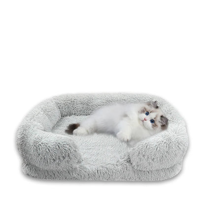 Thickened orthopedic dog bed for large dogs - egg sponge, easy to remove and wash plush cover,