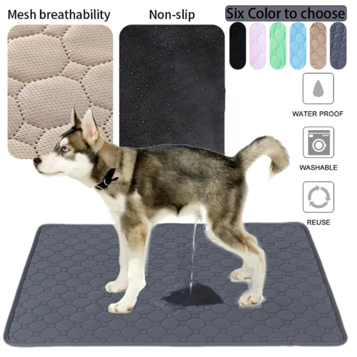 Winter Dog Pee Pad Reusable Washable Dog Urine Mat