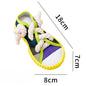 Dog Squeak Toy Teeth Grinding Bite Resistant Slippers Shape Puppy Chew Toy ,