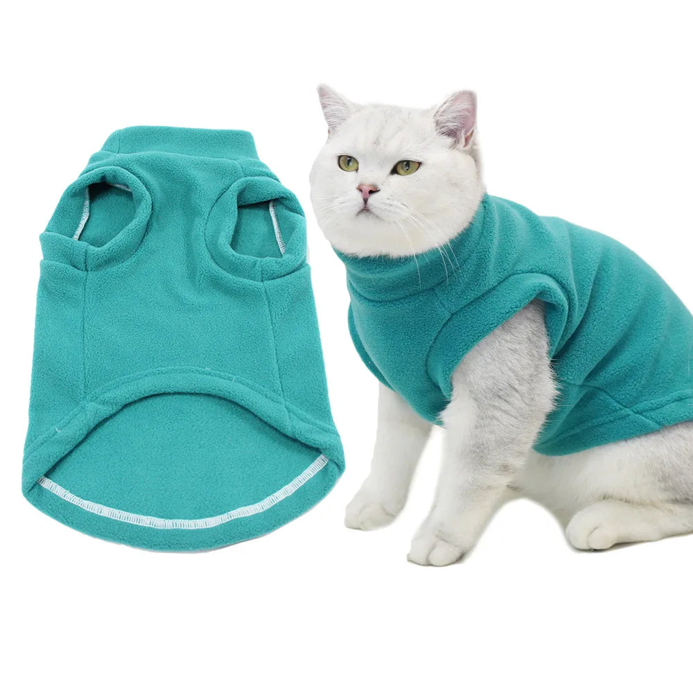 Spring Autumn Warm Fleece pet Jacket.