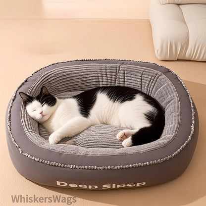 Comfortable Donut Round pet Kennel Soft Washable  Bed.
