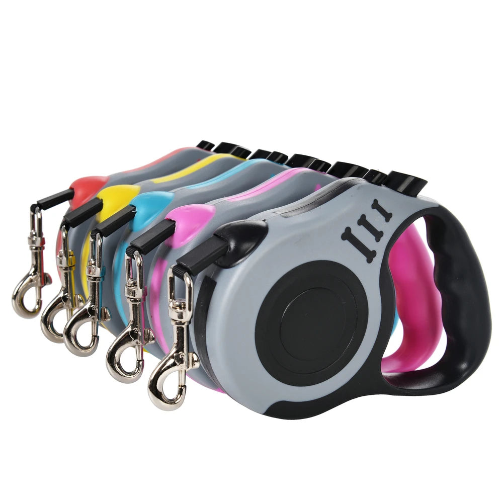 3m 5m Dog Leash for Small pets auomatic  Retractable Durable Nylon Lead.