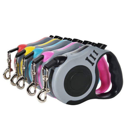 3m 5m Dog Leash for Small pets auomatic  Retractable Durable Nylon Lead.