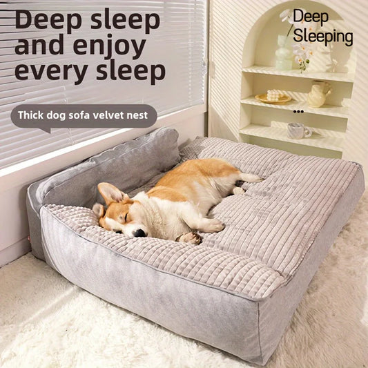 Pet Bed Kennel Non-Slip Winter Warm for Kennel Sleeping .