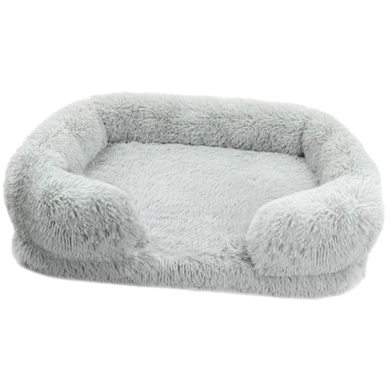Thickened orthopedic dog bed for large dogs - egg sponge, easy to remove and wash plush cover,