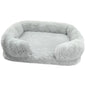 Thickened orthopedic dog bed for large dogs - egg sponge, easy to remove and wash plush cover,