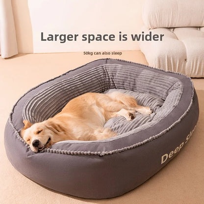 Comfortable Donut Round pet Kennel Soft Washable  Bed.