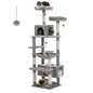 Large Cat Tree and Tower for Indoor Cats With Sisal-Covered Scratching Posts Spacious Hammock Padded Perches.