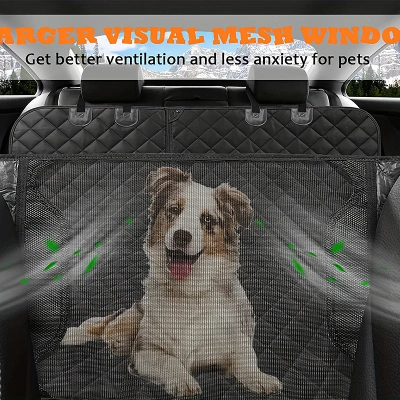 Pet Car Seat Cushion 5-in-1 Convertible Dog Car Seat Cover For Rear Seat 60/40 Split .