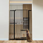 55.1" Tall Adjustable Cat Gate with Pet Door