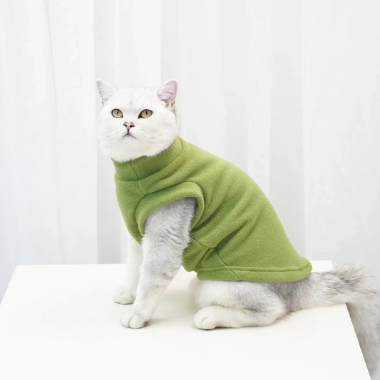 Spring Autumn Warm Fleece pet Jacket.
