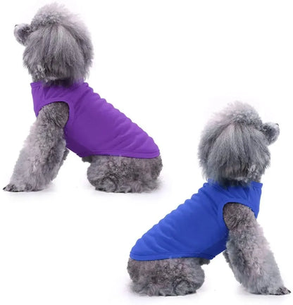 Pure Cotton pet shirts Puppy Blank Clothes for Small Medium and Large pets. soft and thin.