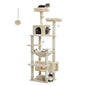 Large Cat Tree and Tower for Indoor Cats With Sisal-Covered Scratching Posts Spacious Hammock Padded Perches.